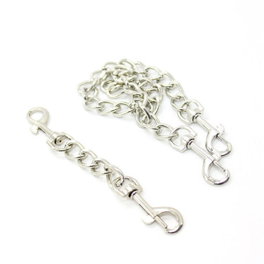 Stainless Steel Bondage Restraint Connector Chain Hog Tie with Clips