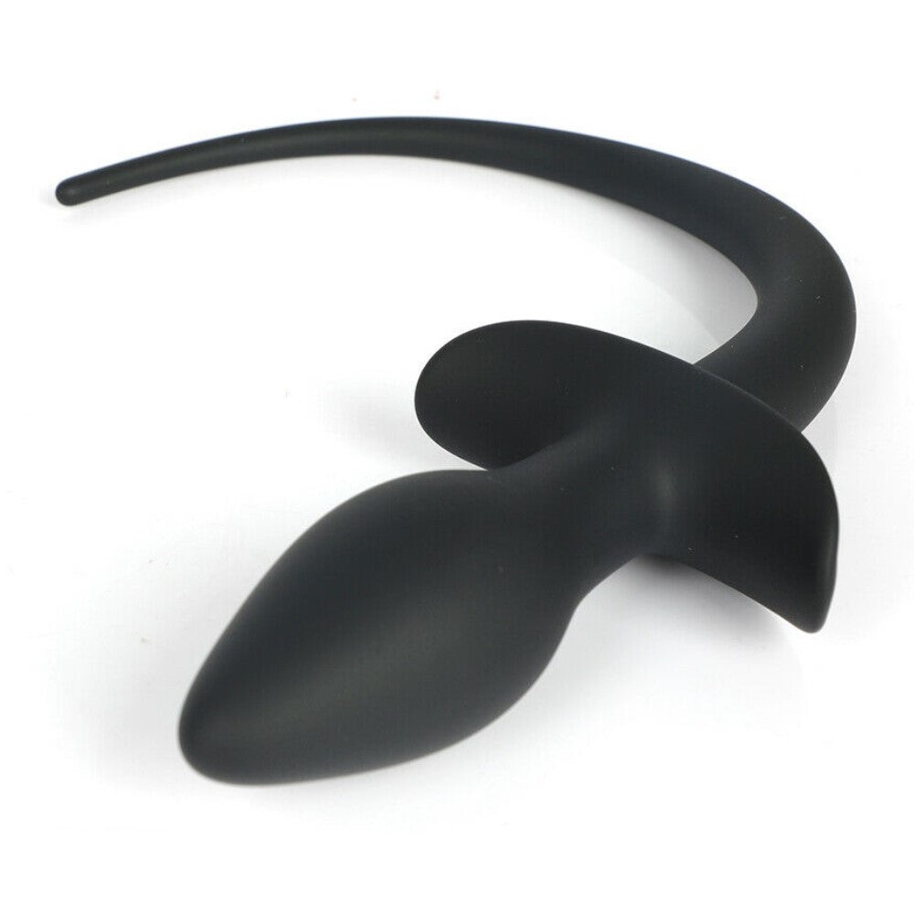 Silicone Pup Dog Tail Anal Butt Plug for Puppy Pet Play