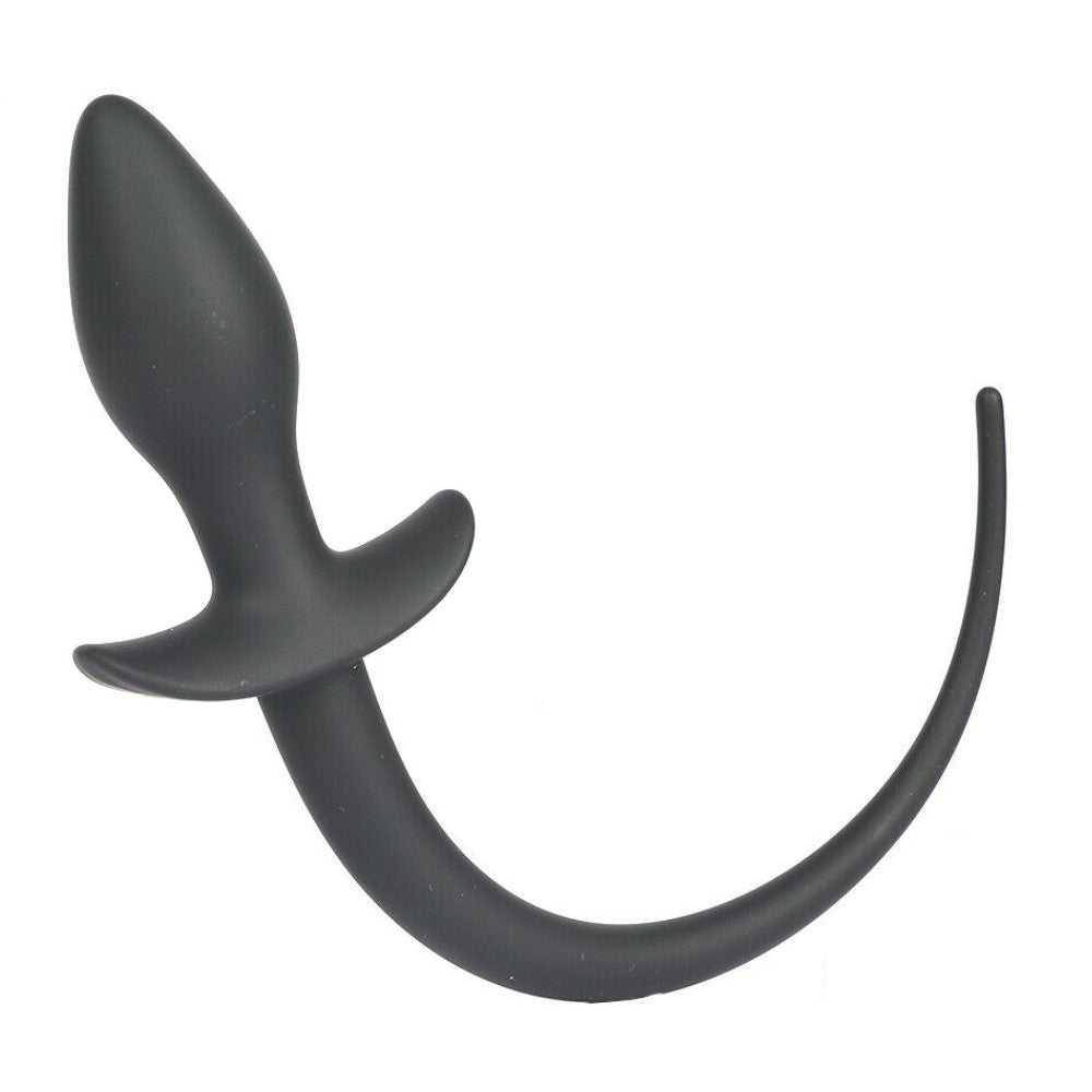 Silicone Pup Dog Tail Anal Butt Plug for Puppy Pet Play
