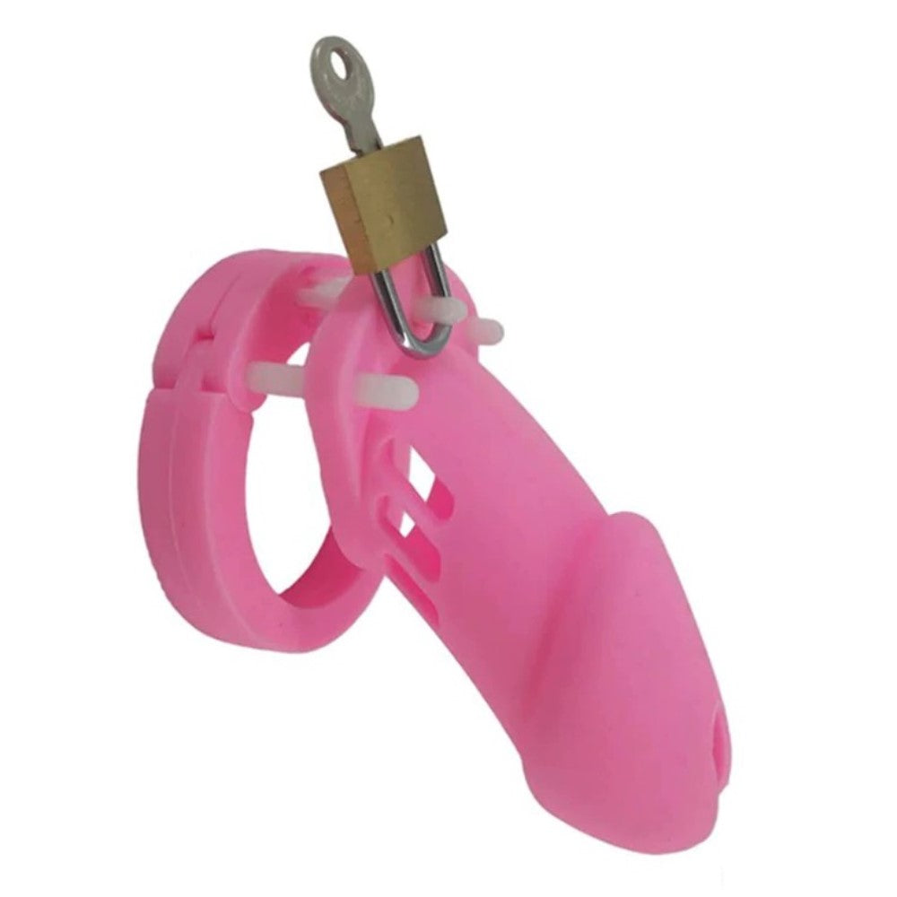 Coloured Silicone CB6000 Chastity Belt Device Kit