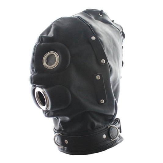 Premium Sensory Deprivation Bondage Hood Gimp Gas Style Mask