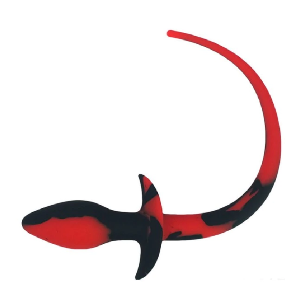 Silicone Pup Dog Tail Anal Butt Plug for Puppy Pet Play