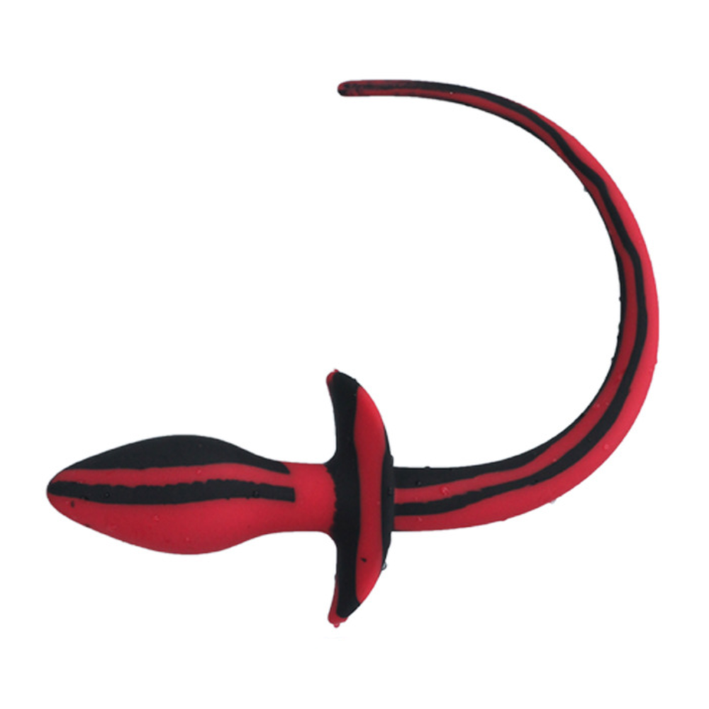 Silicone Pup Dog Tail Anal Butt Plug for Puppy Pet Play