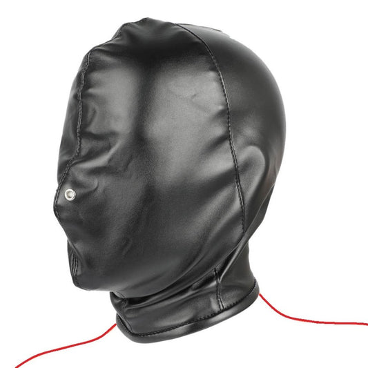 Full Head Sensory Deprivation Bondage Hood Gimp Mask