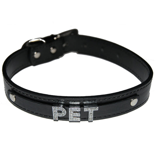 PET Collar Sub Submissive Kitten Black, Red, Pink, Blue & White