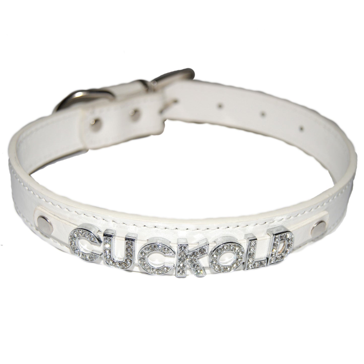 CUCKOLD Fetish Collar Sissy Sub Black, Red, Pink, Blue & White