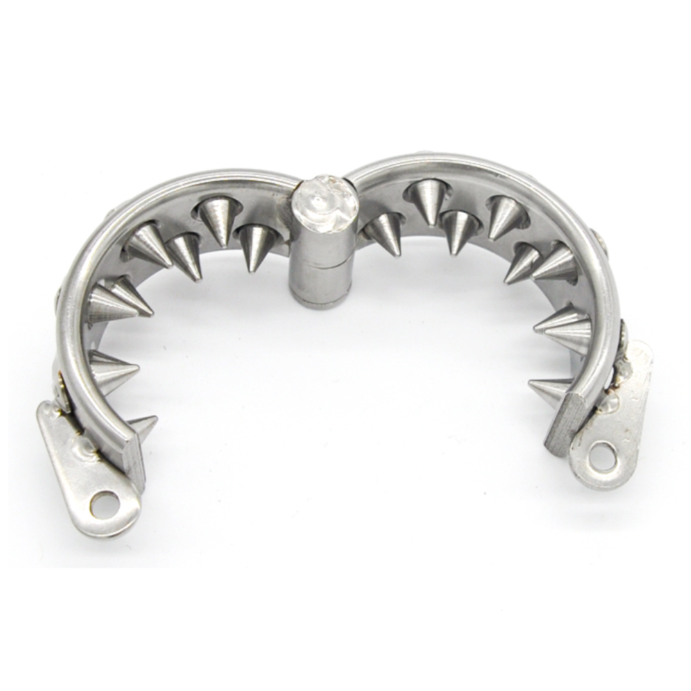 Kali's Teeth 2 Row Spiked Chastity Testicle Ball Weight