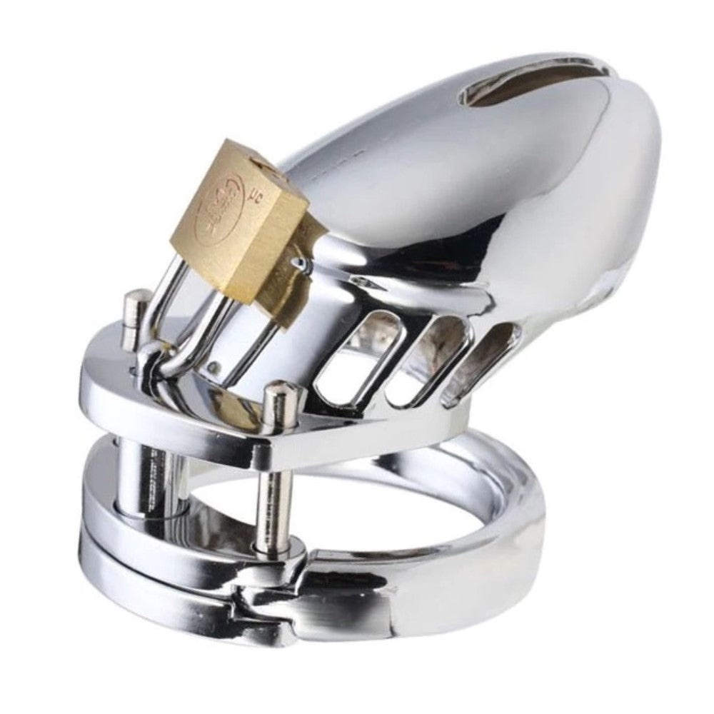 CB6000s Metal Chastity Belt Device Chromed Steel