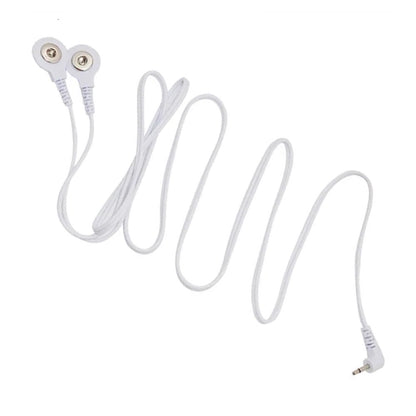 E-Stim Electro Stimulation 2 Button Press Snap Stud Cable for EStim Electric Shock Sex