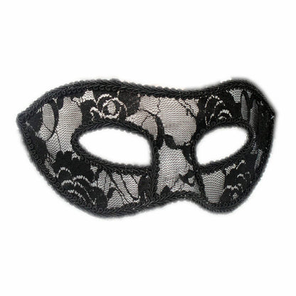 Lace Masquerade Burlesque Face Eye Mask - Black or White