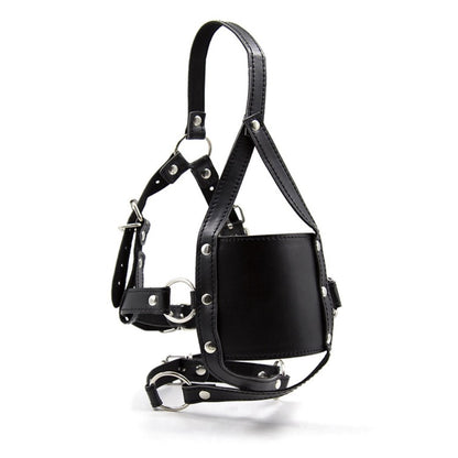Muzzle Patch Panel Full Head Harness Mouth Ball Gag