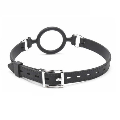 Deluxe Silicone O Ring Mouth Gag with Soft Luxury Silicone Strap