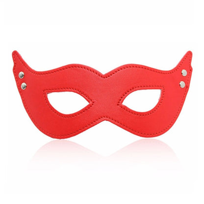 Vegan Leather Catwoman Masquerade Face Mask for Hiding Face