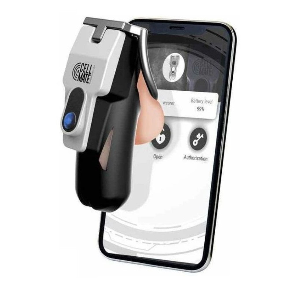QIUI CellMate Bluetooth Chastity Device App Controlled in Grey