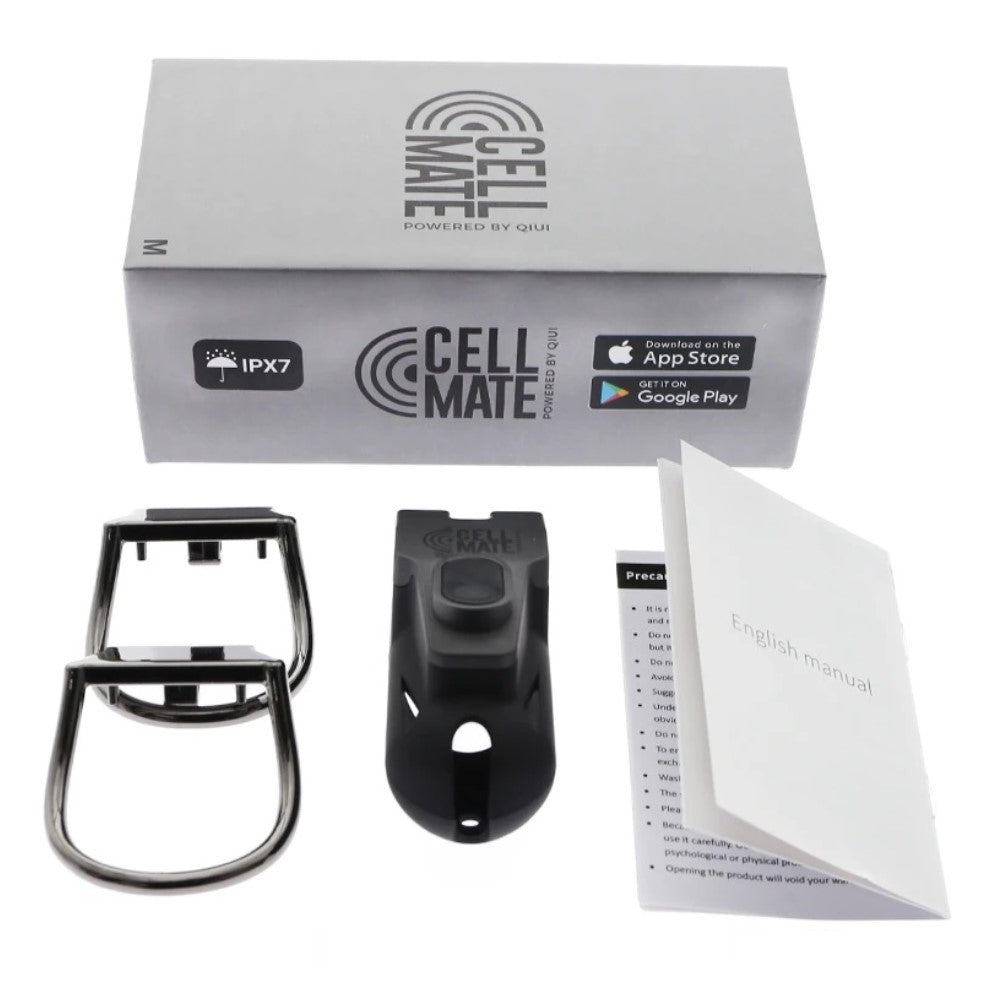 QIUI CellMate Bluetooth Chastity Device App Controlled in Grey