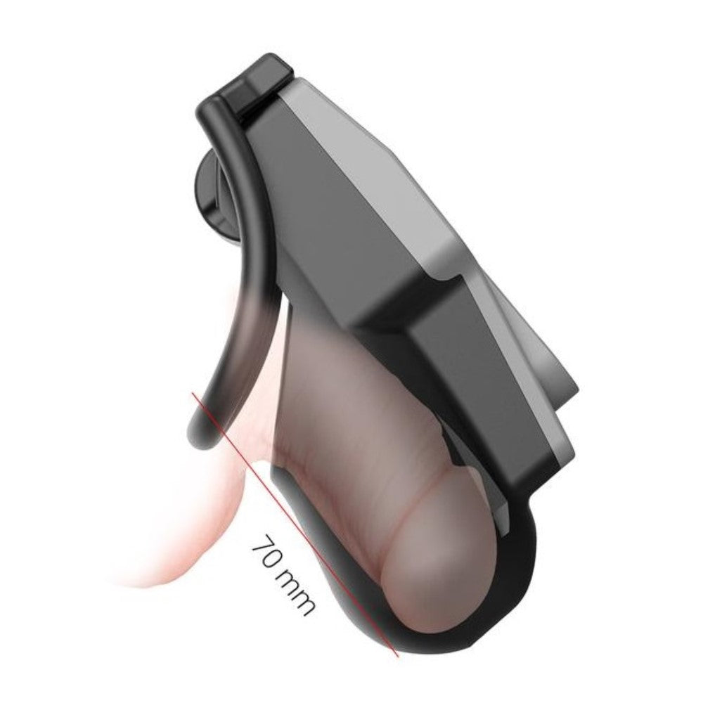 QIUI CellMate Bluetooth Chastity Device App Controlled in Grey