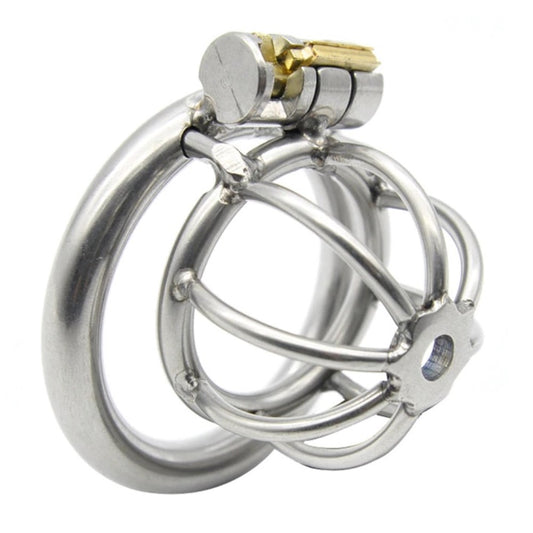 Prisoner Steel Metal Cock Bird Cage Chastity Device Belt