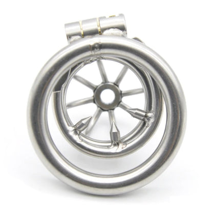 Small Prisoner Steel Metal Cock Bird Cage Chastity Device Spike Kit