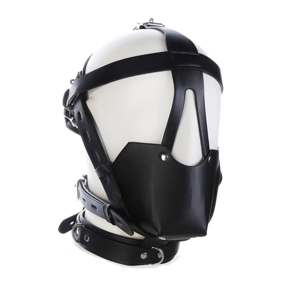 Premium Muzzle Head Harness Mouth Ball Gag Puppy Play