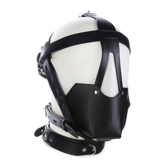 Premium Muzzle Head Harness Mouth Ball Gag Puppy Play