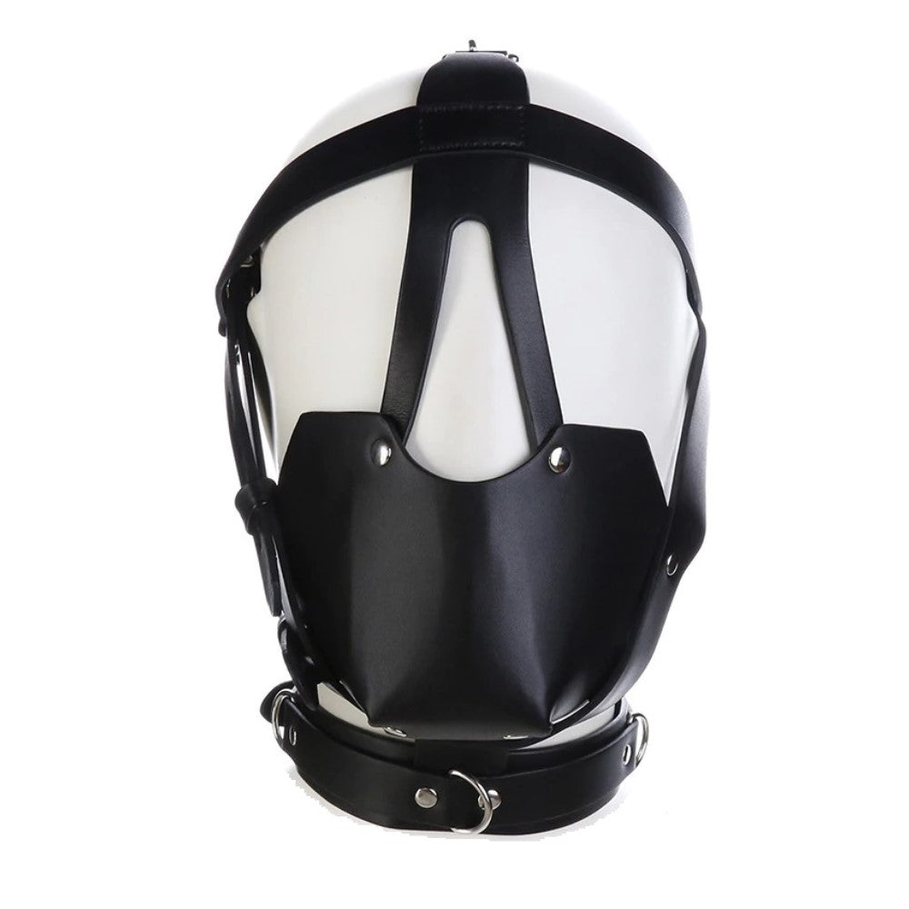 Premium Muzzle Head Harness Mouth Ball Gag Puppy Play