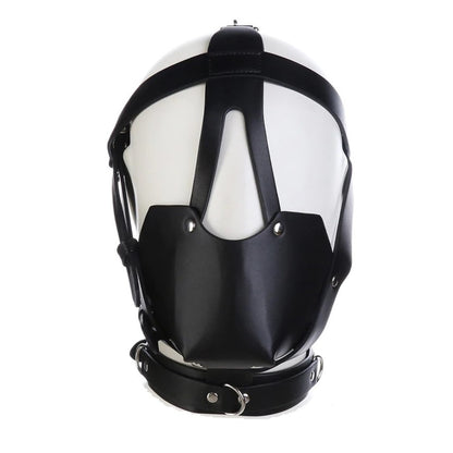 Premium Muzzle Head Harness Mouth Ball Gag Puppy Play
