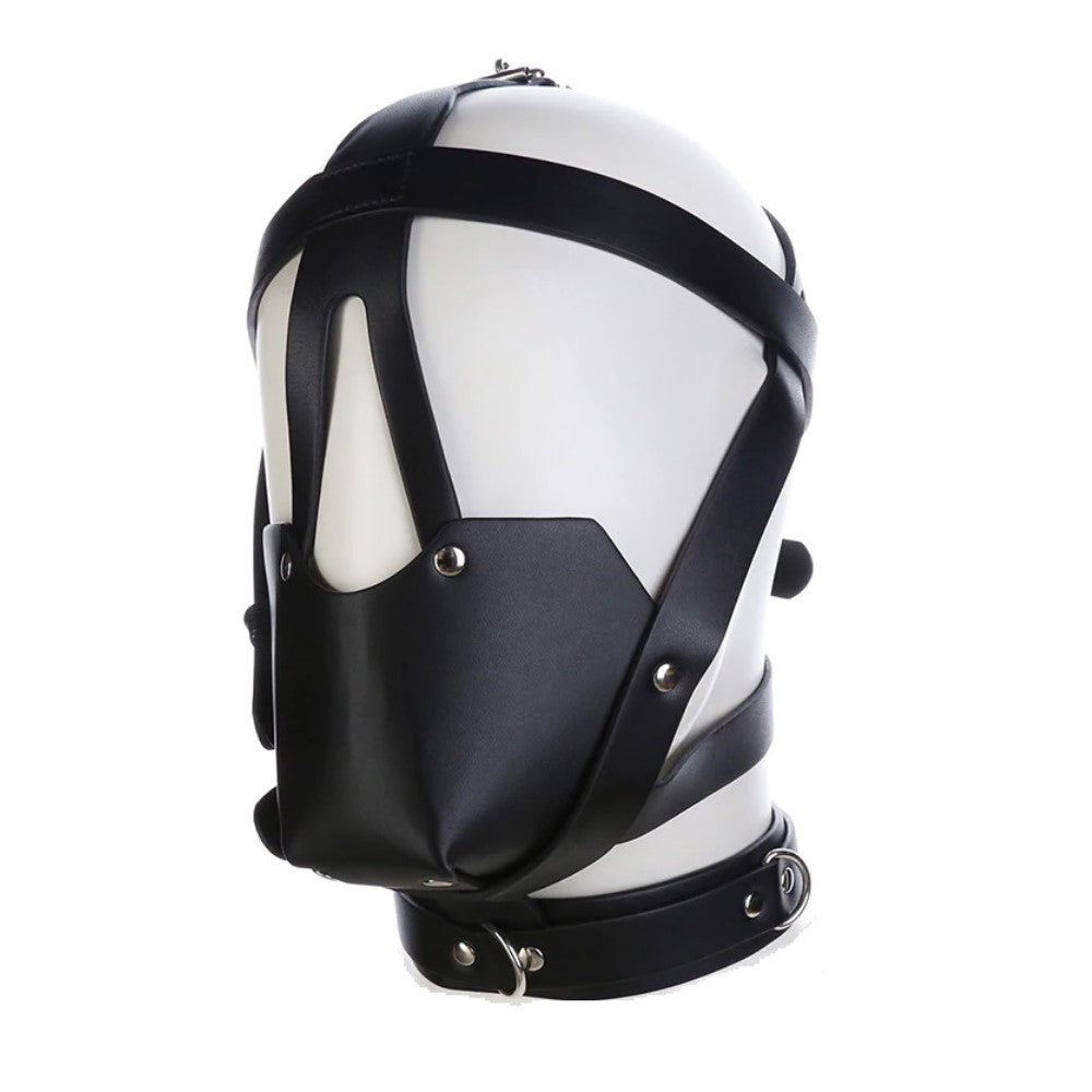 Premium Muzzle Head Harness Mouth Ball Gag Puppy Play