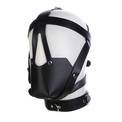Premium Muzzle Head Harness Mouth Ball Gag Puppy Play