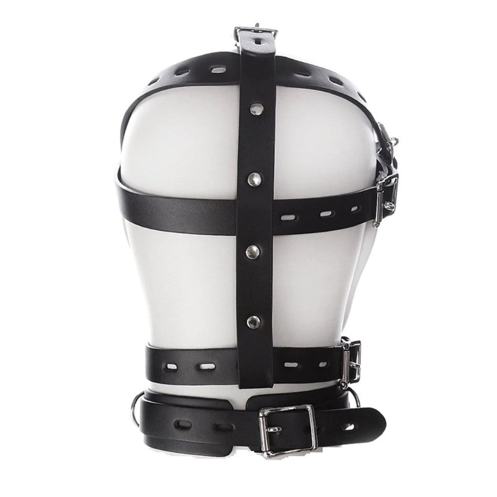 Premium Muzzle Head Harness Mouth Ball Gag Puppy Play