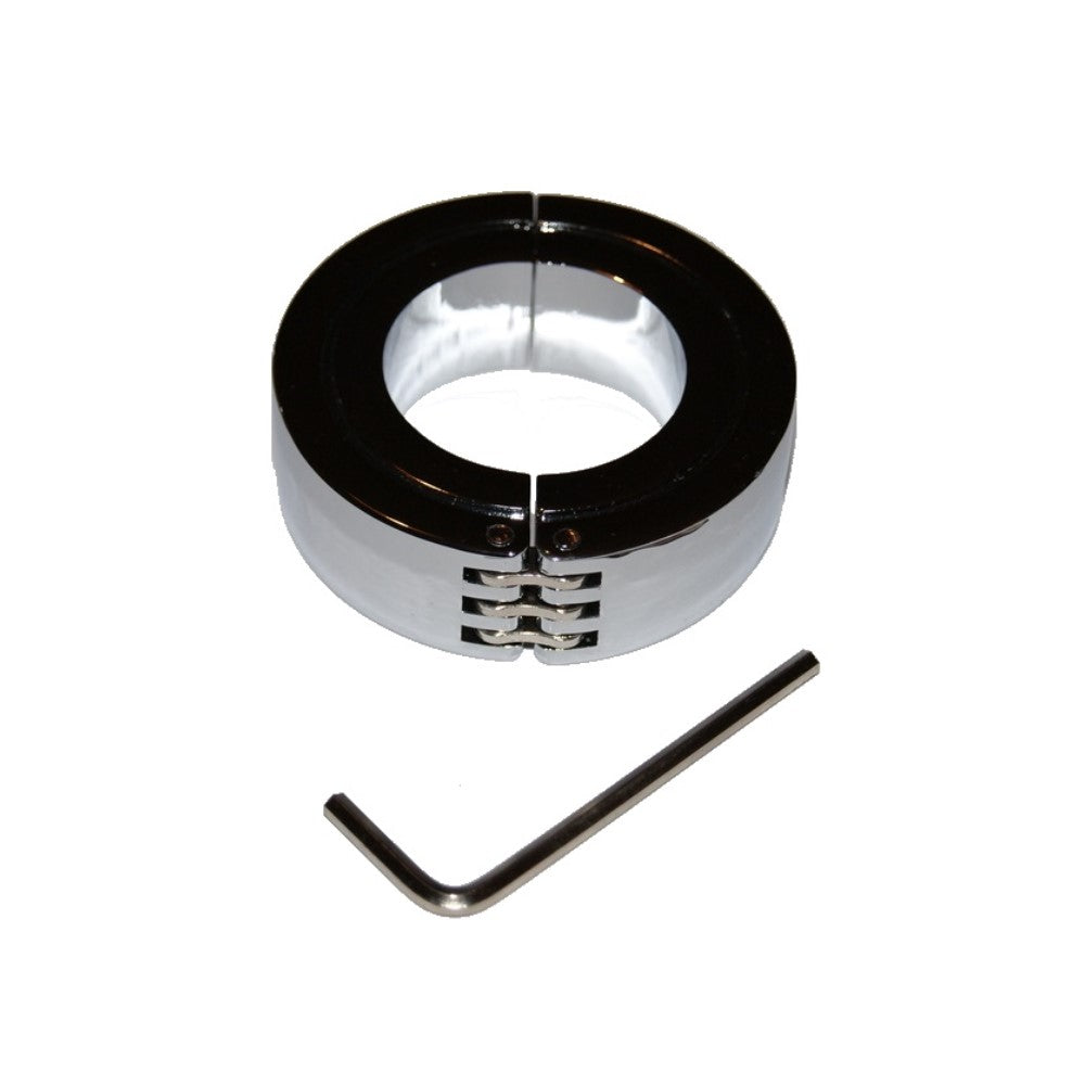 Hinged Testicle Stretcher Weights Chromed Steel