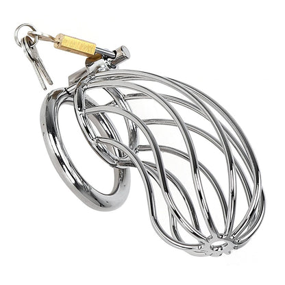 Prisoner Steel Metal Large Cock Bird Cage Chastity Device Belt