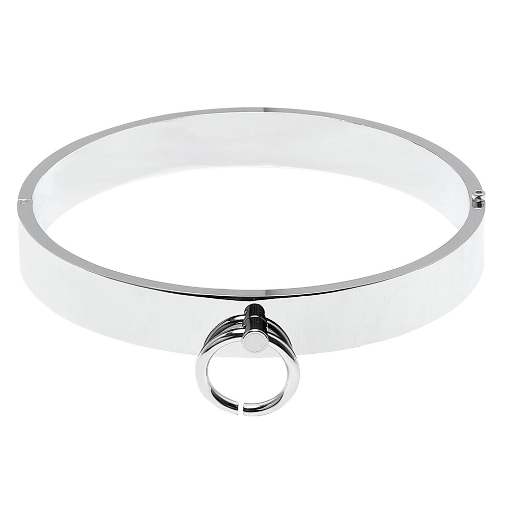 Metal Slave Submissive Bondage Heavy Duty Collar BDSM Restraint
