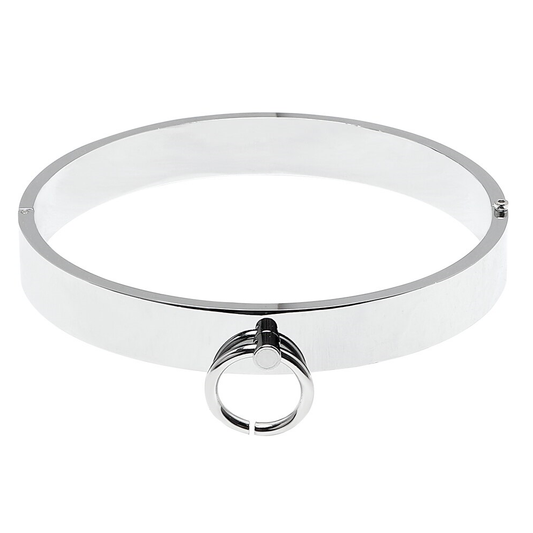 Metal Slave Submissive Bondage Heavy Duty Collar BDSM Restraint
