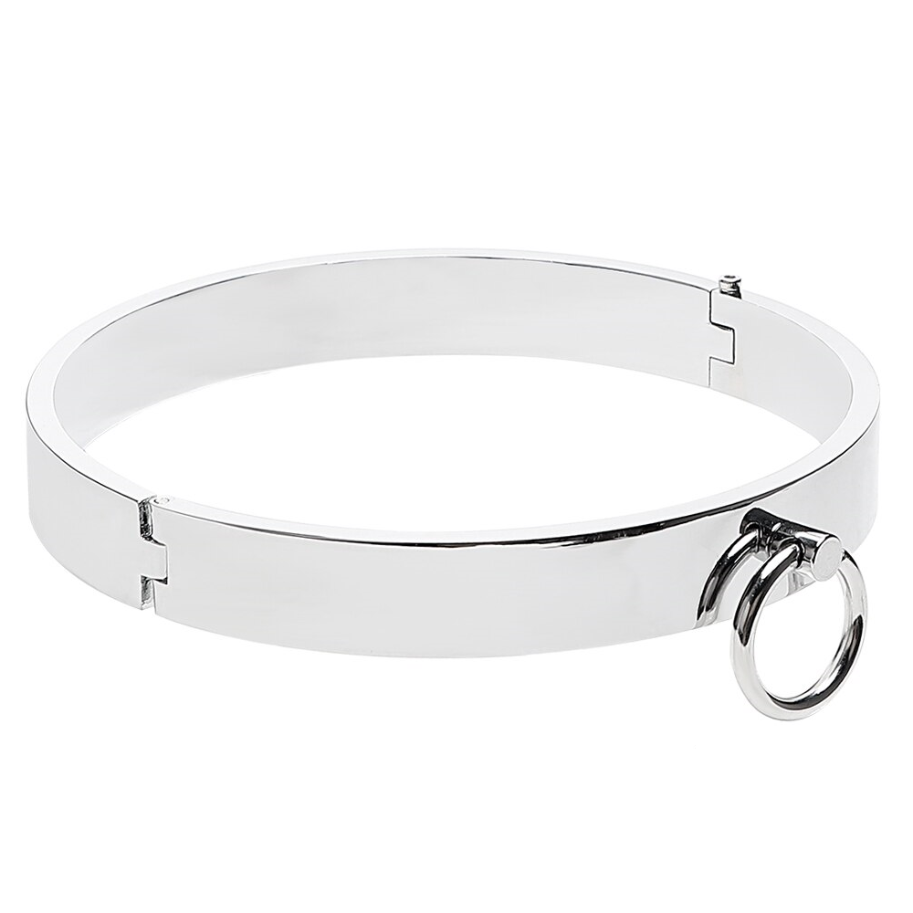 Metal Slave Submissive Bondage Heavy Duty Collar BDSM Restraint
