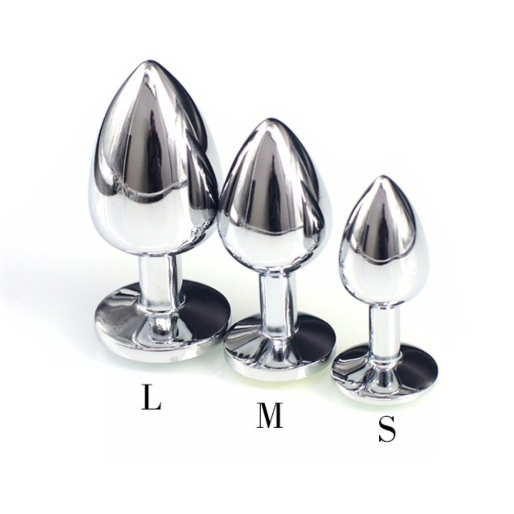 Stainless Steel Jewelled Princess Butt Plug