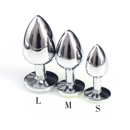 Stainless Steel Jewelled Princess Butt Plug