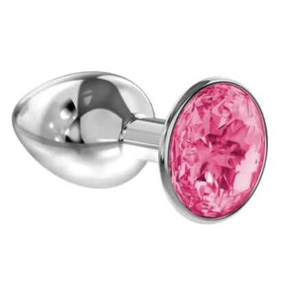 Stainless Steel Jewelled Princess Butt Plug