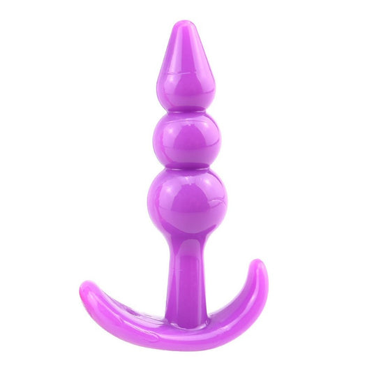 Purple Flexible Butt Plug Real Feel