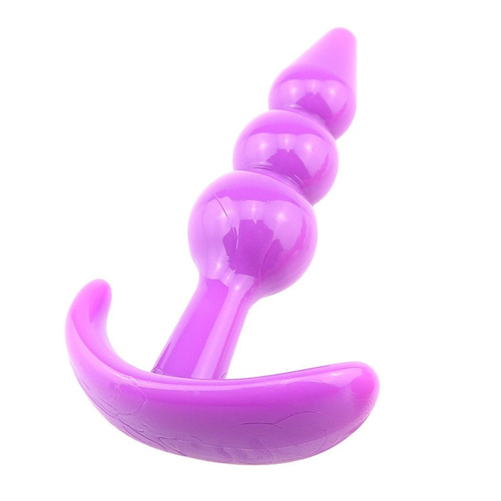 Purple Flexible Butt Plug Real Feel