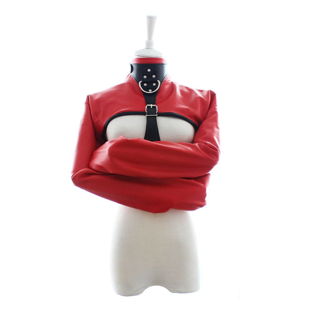 Straint Jacket Red Unisex Strait / Straight Jacket Bondage Restraint – Forever Fetish ...