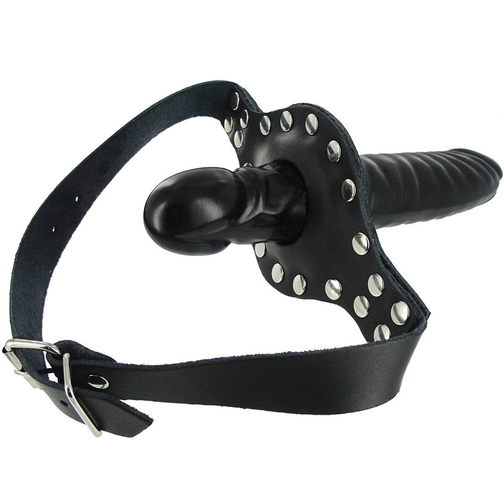 Ride Me Lockable Mouth Face Gag Double Ended Dildo