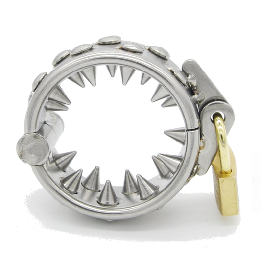 Kali's Teeth 2 Row Spiked Chastity Testicle Ball Weight