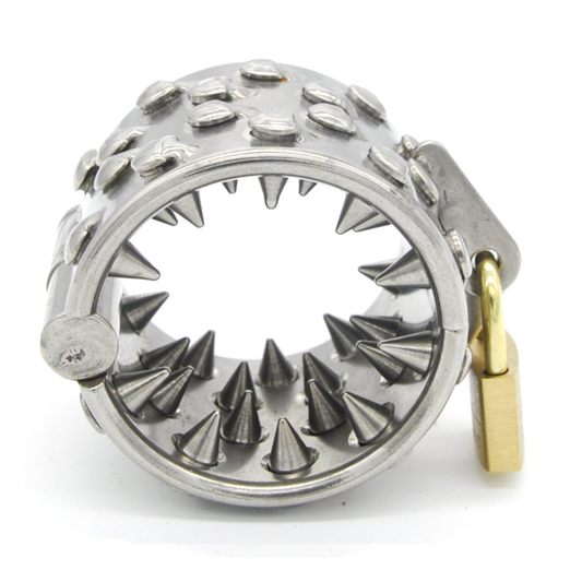 Kali's Teeth 4 Row Spiked Chastity Testicle Ball Weight