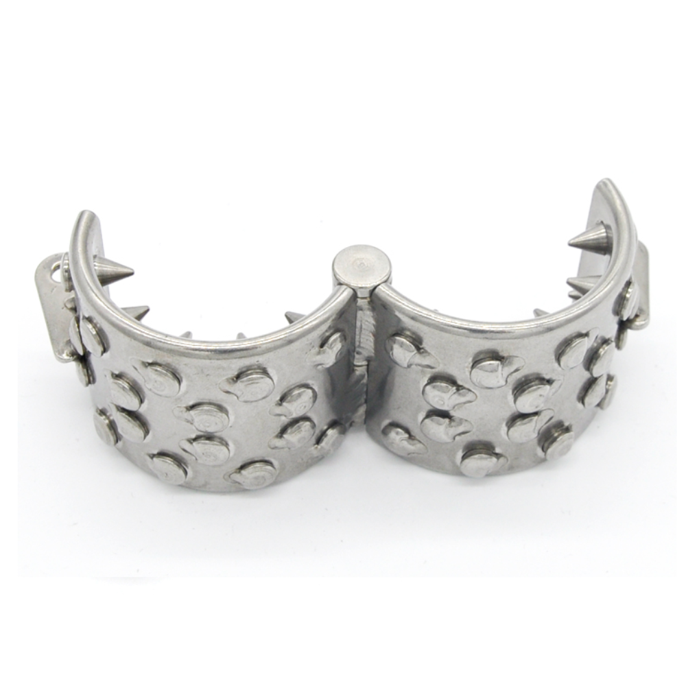 Kali's Teeth 4 Row Spiked Chastity Testicle Ball Weight