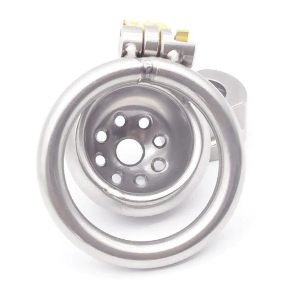 Solitary Prisoner Steel Metal Cock Cage Chastity Device Bird Belt