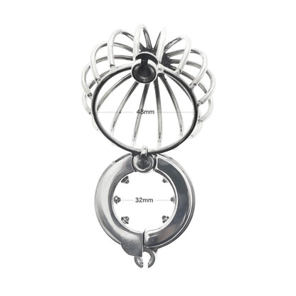 Prisoner Testicle Cage Chastity Device Stretcher Weight Locked Balls