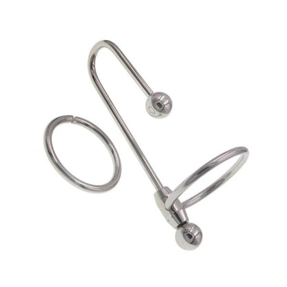 Urethral Catheter Sound Penis Plug / Glans Ring with 25mm & 30mm Rings